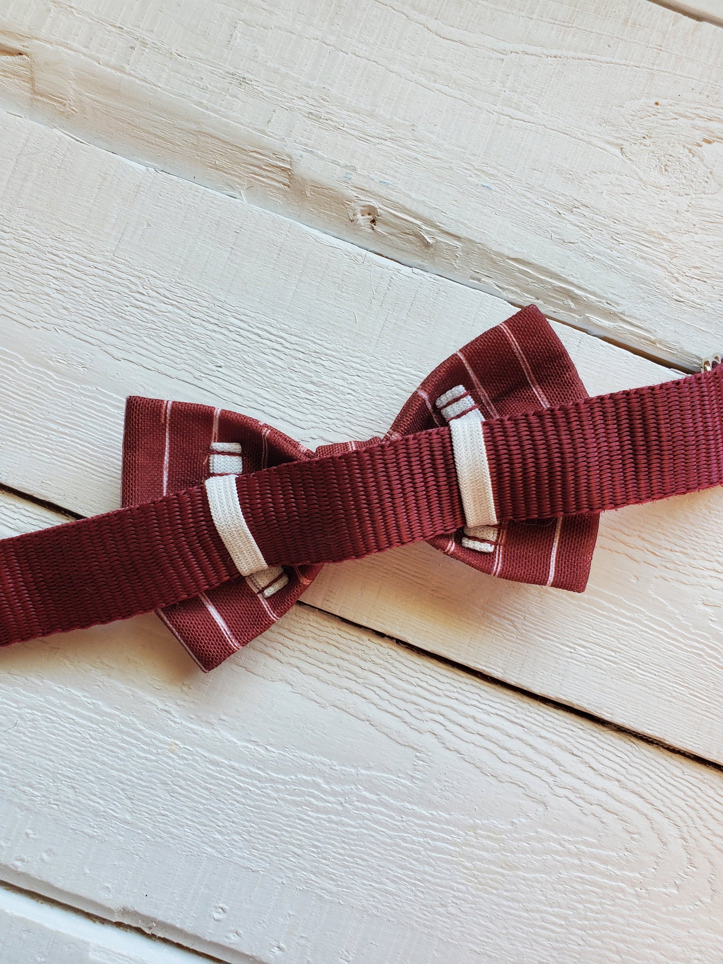 Wine Stripes bowtie