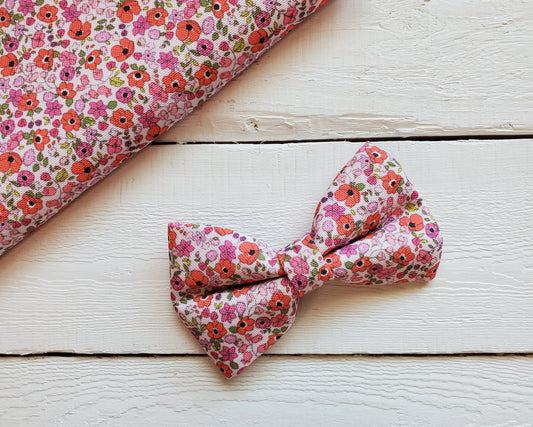 Poppies Over-the-collar Bowtie