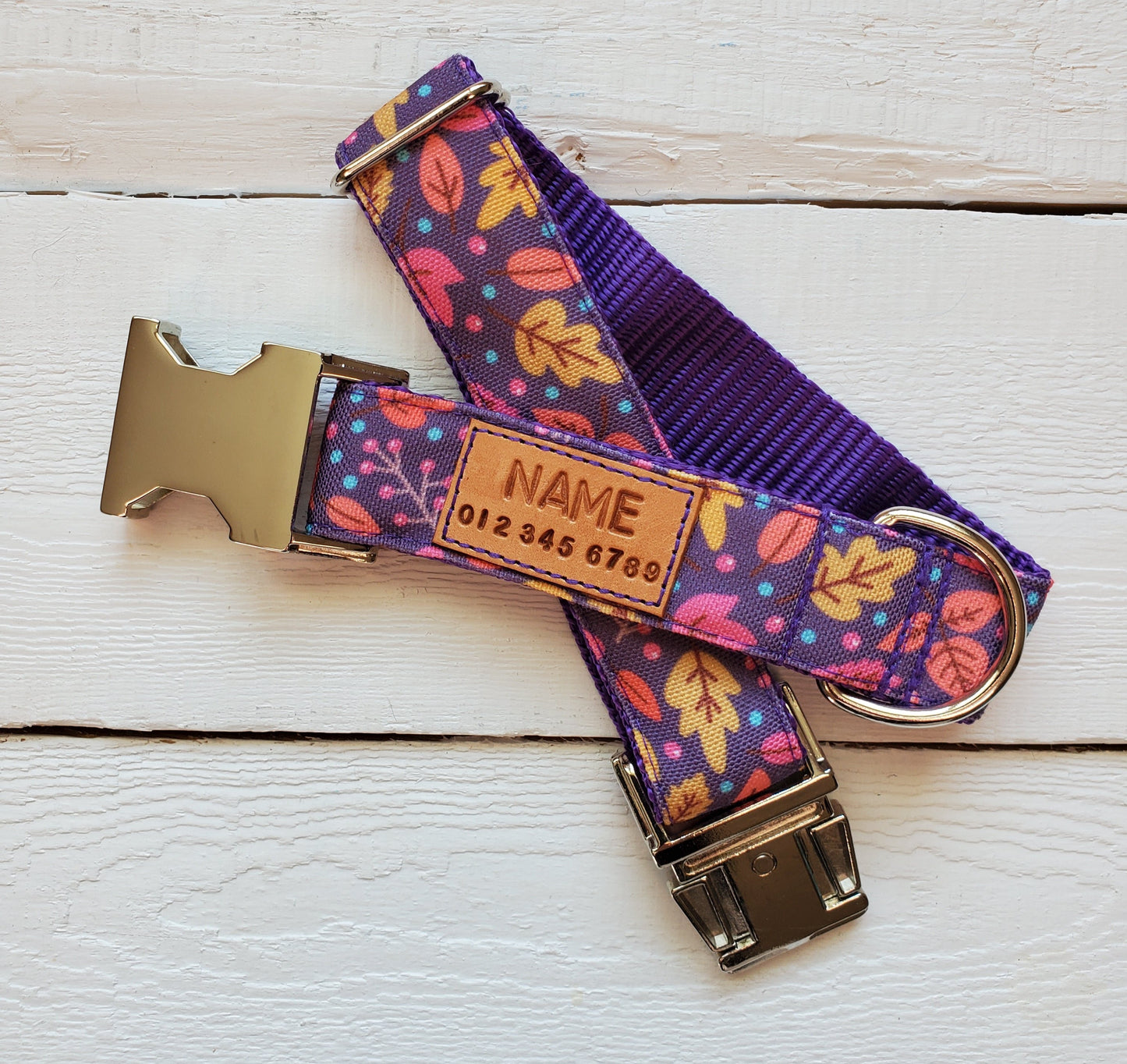 Purple Leaves collar