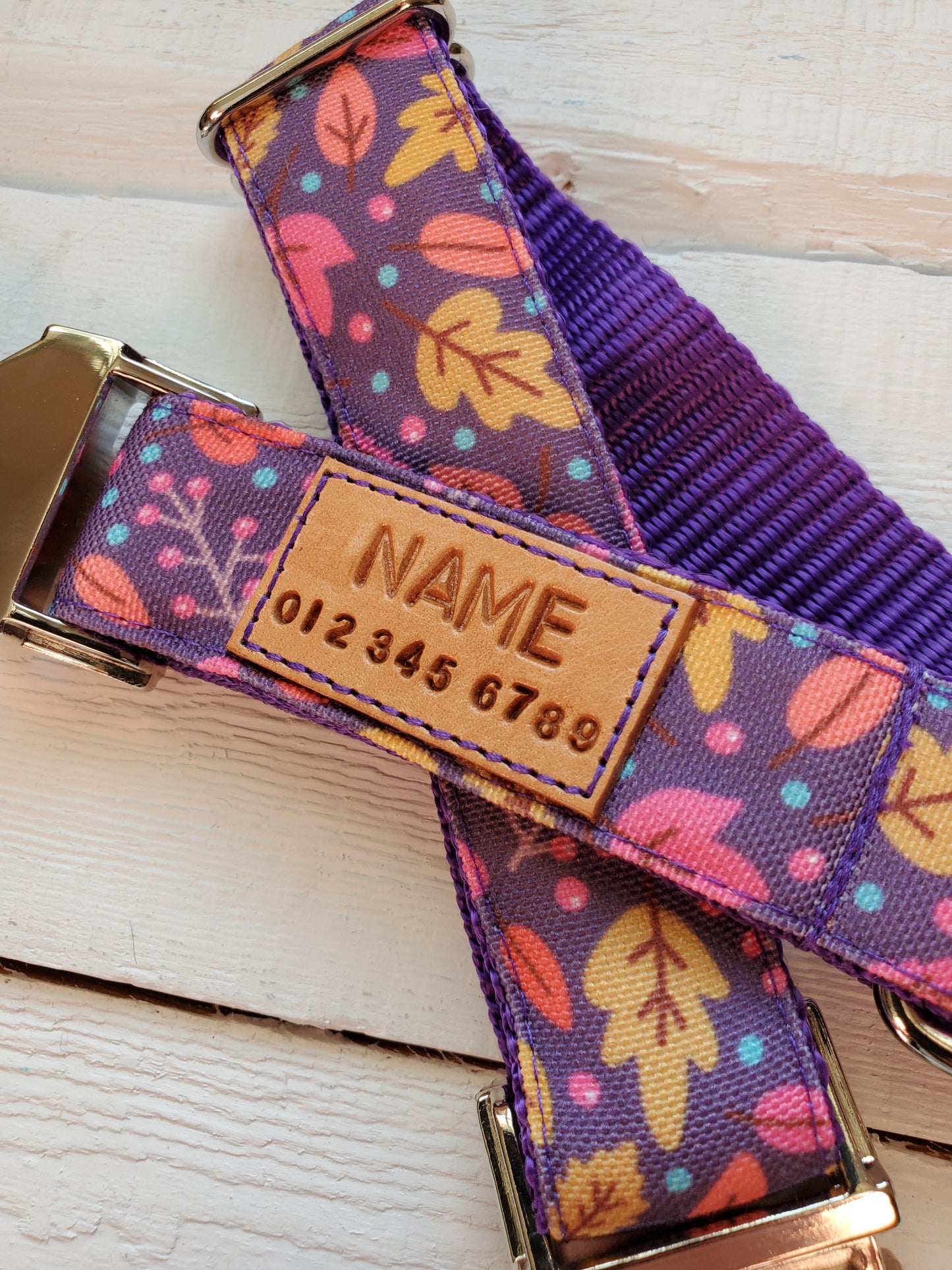 Purple Leaves collar