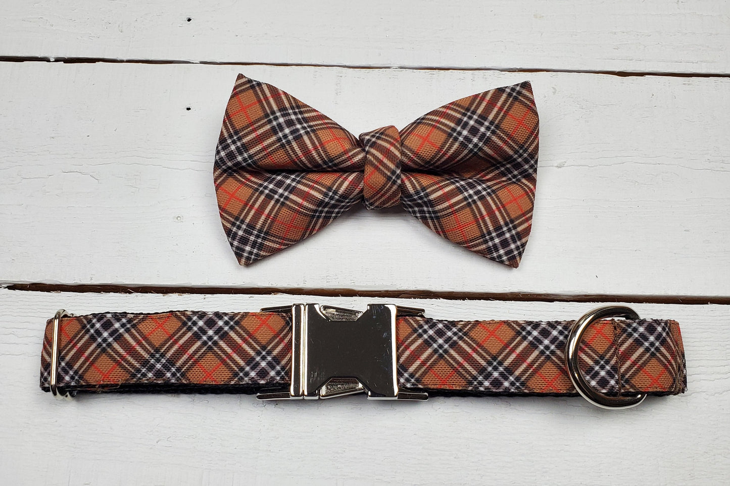 Classic Plaid dog collar