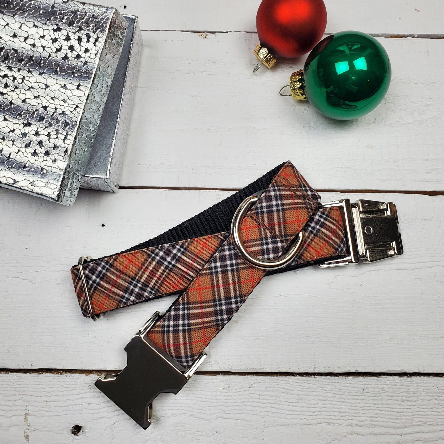 Classic Plaid dog collar