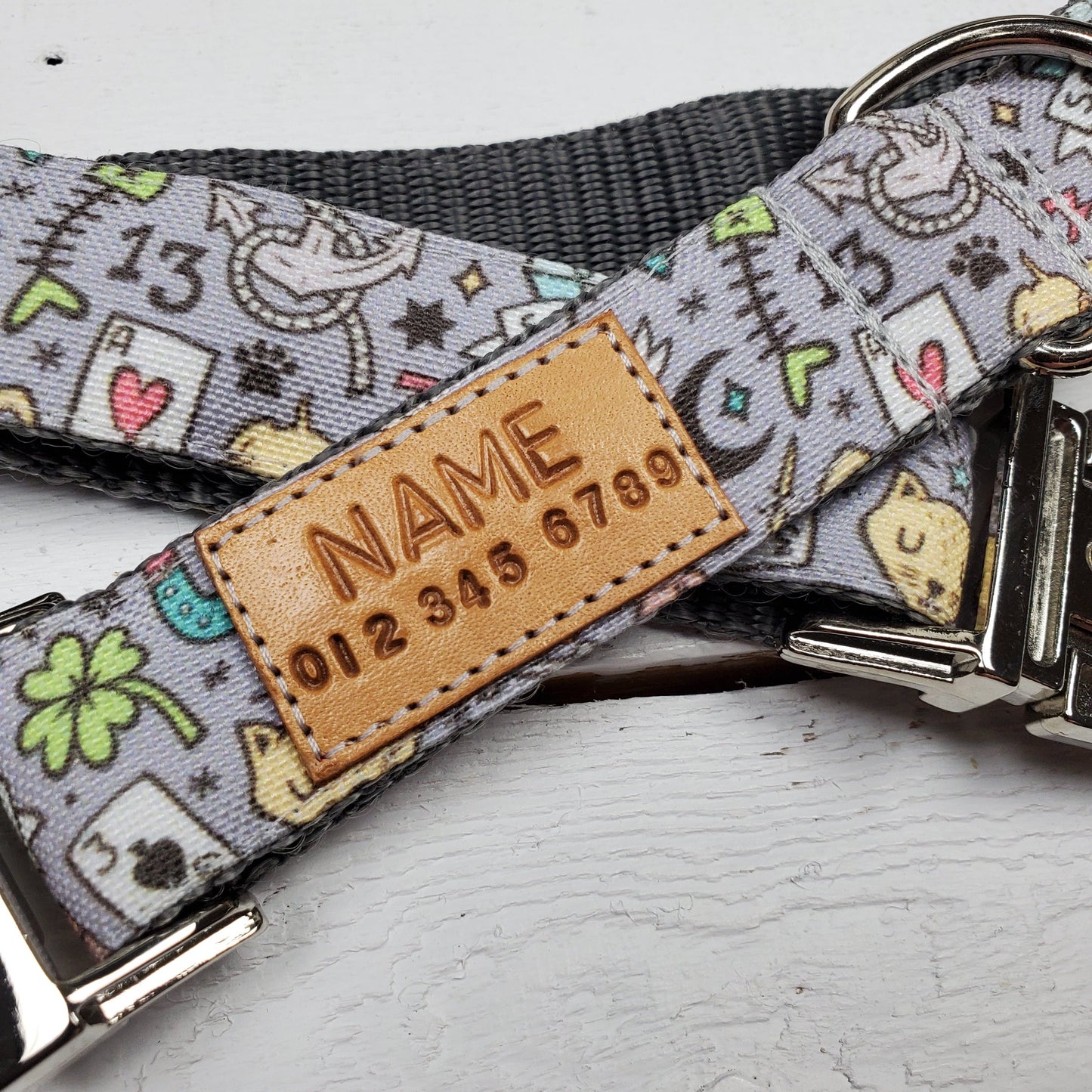 Doodle Art dog collar