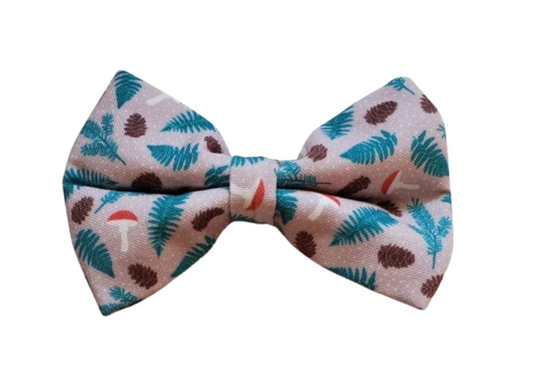 Mushrooms & Pine Over-the-collar Bowtie