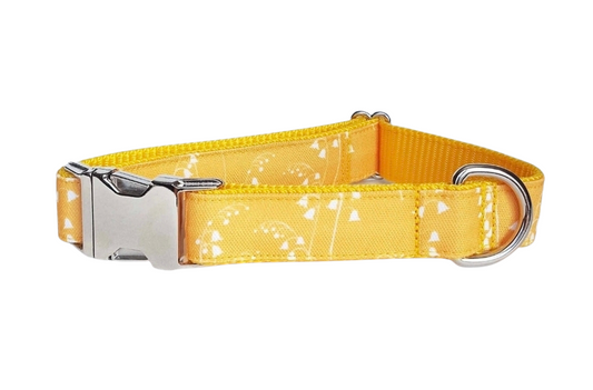 Yellow Bluebells Dog Collar