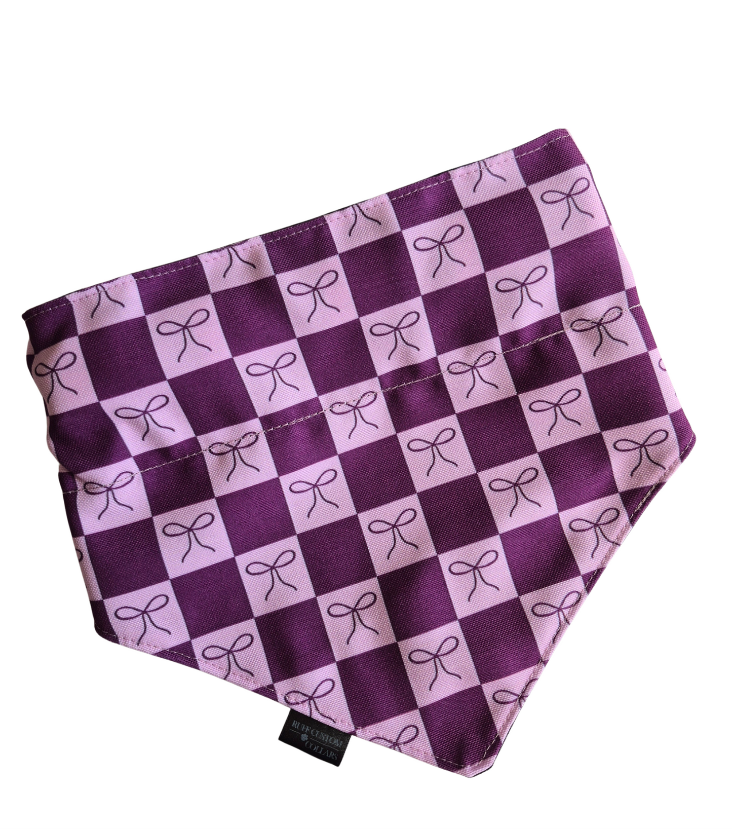 Purple Bows Slip-On Bandana