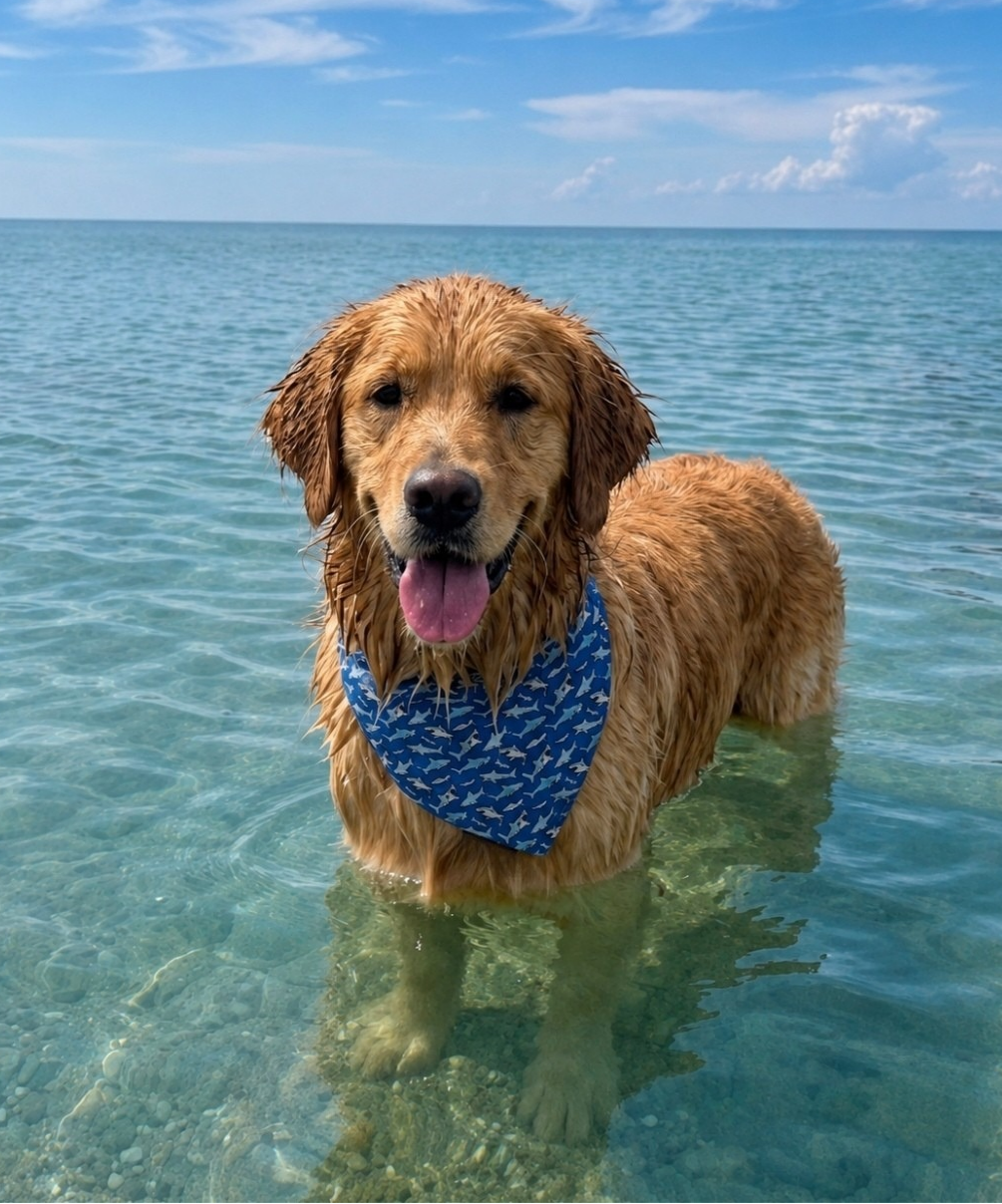Sharks Slip-On Bandana