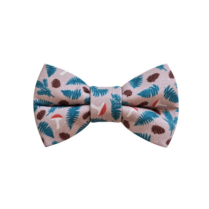 Mushrooms & Pine Over-the-collar Bowtie