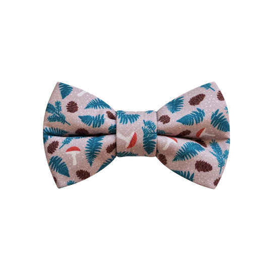 Mushrooms & Pine Over-the-collar Bowtie