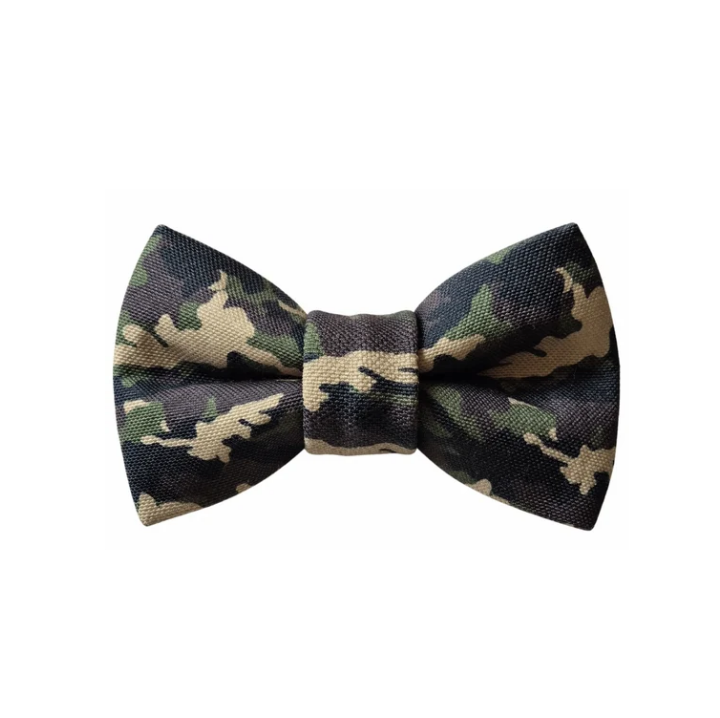 Green Camo Over-the-collar Bow