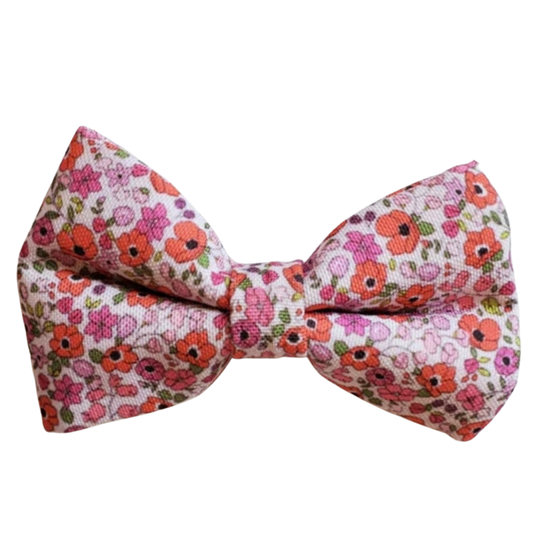 Poppies Over-the-collar Bowtie