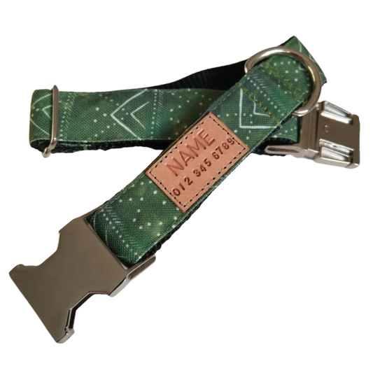 Green Celestial Dog Collar