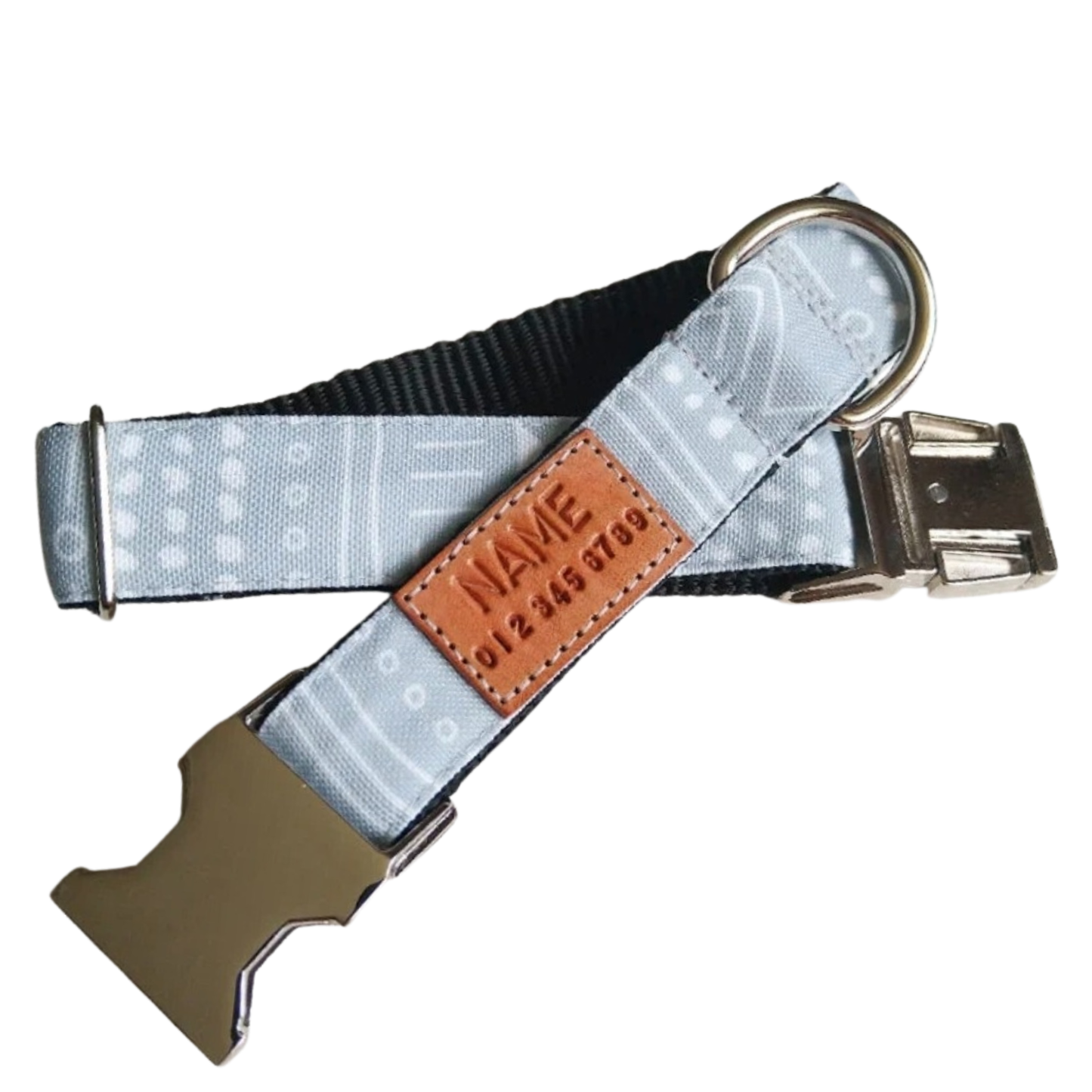 Grey Aztec Dog Collar