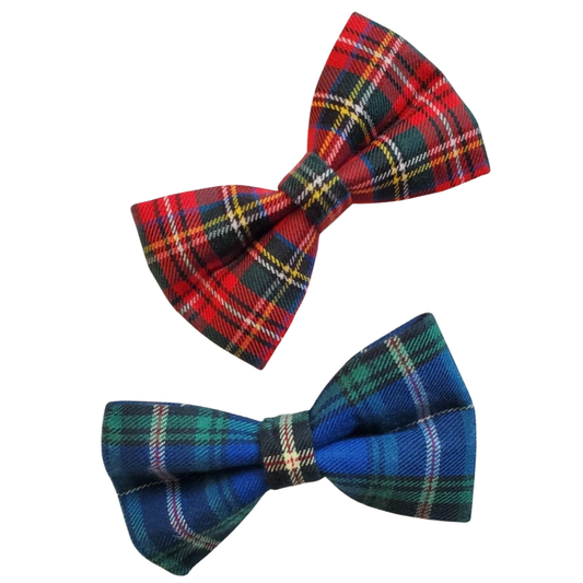 Tartan Over-The-Collar Bowties