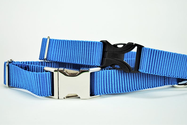 Checkered Sailboats dog collar