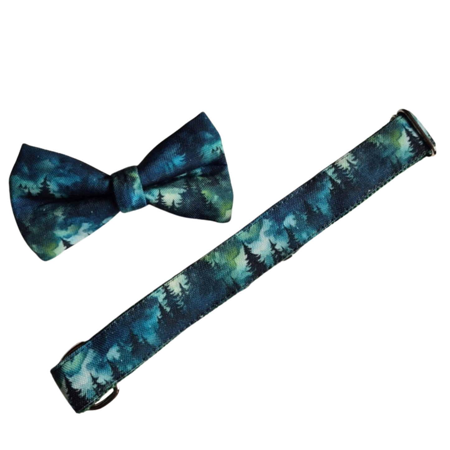 Teal Waterproof Forest Over-the-collar Bow