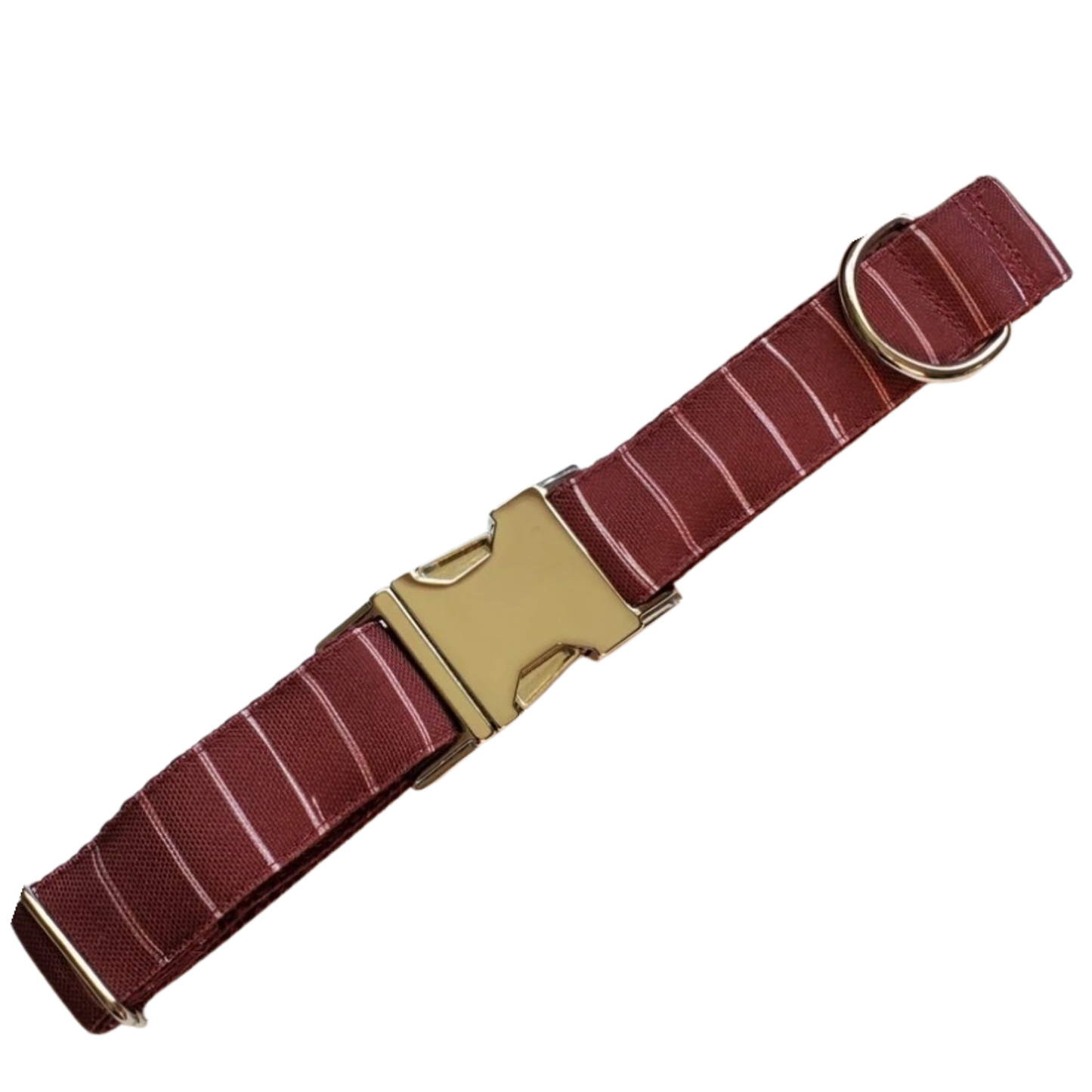Wine Stripes Dog Collar