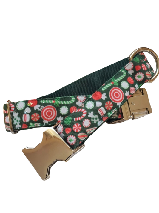 Holiday Candy Dog Collar