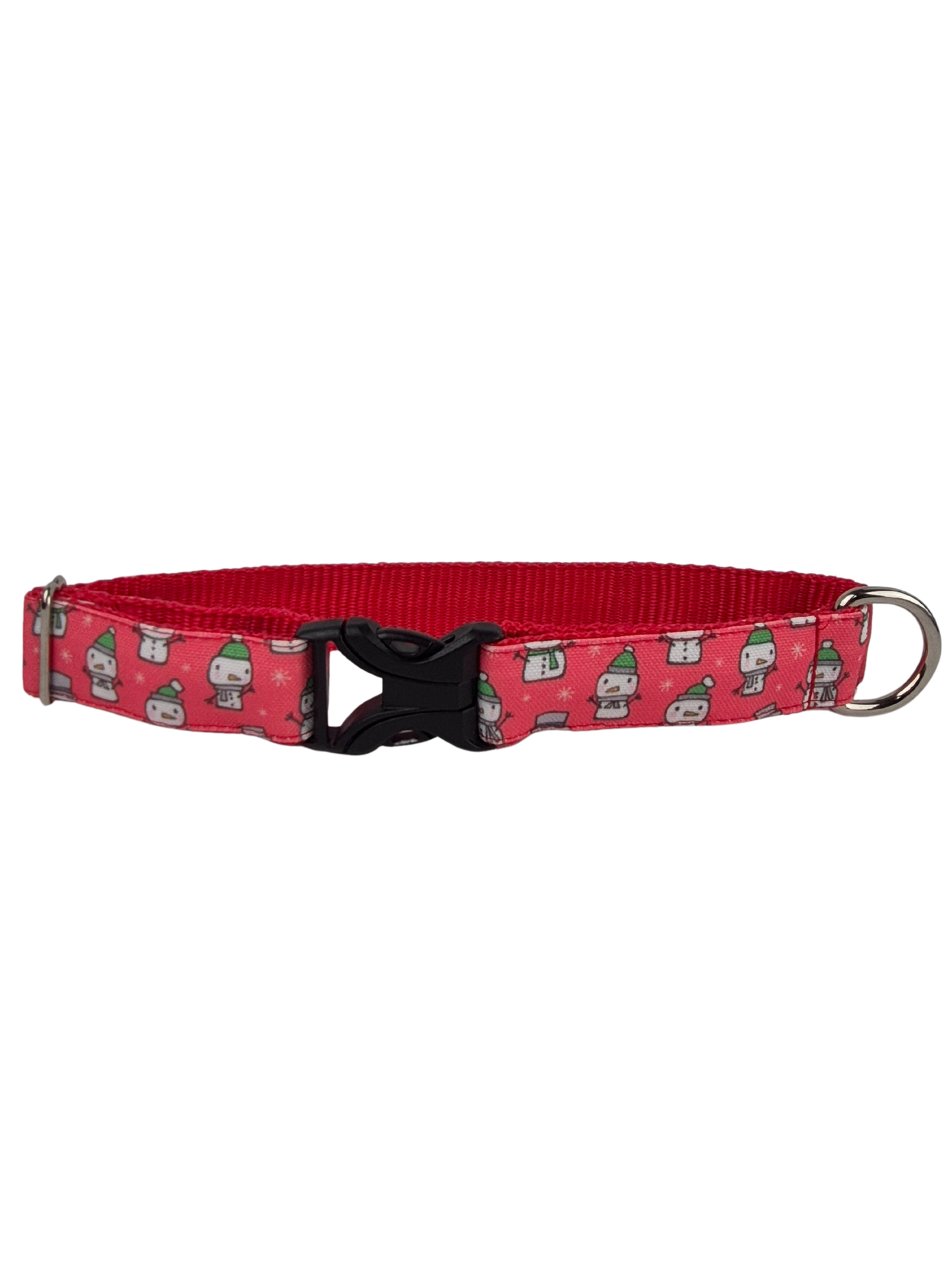 Snowmen In Hats Dog Collar