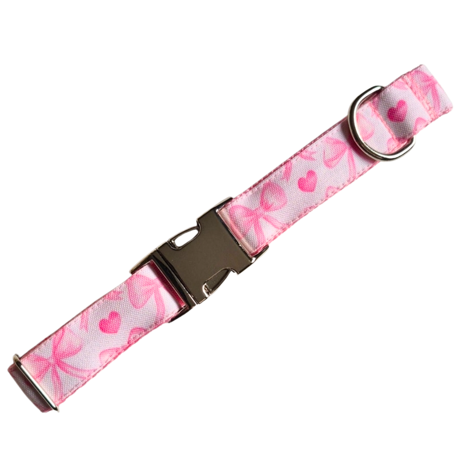Pink Bows Dog Collar