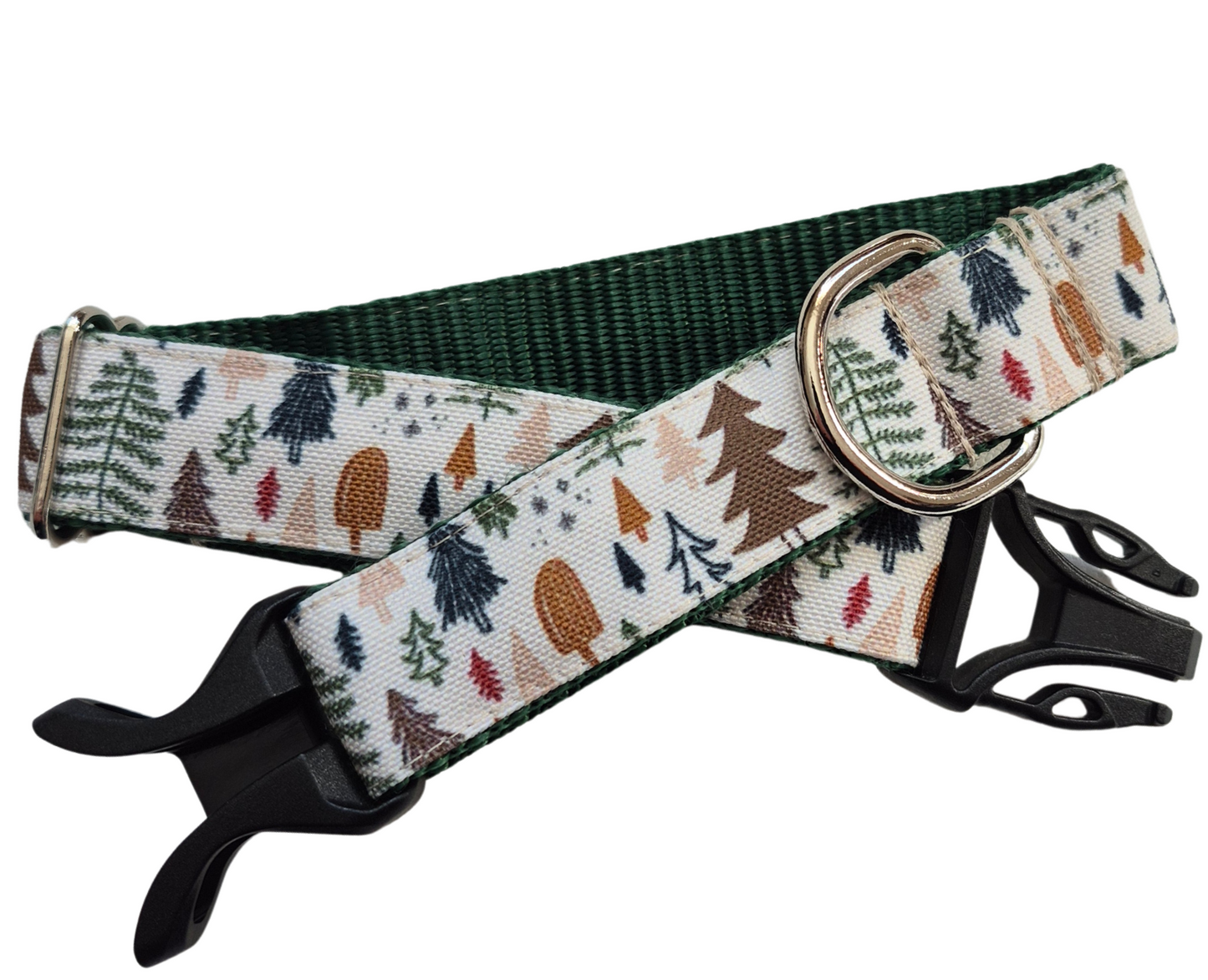 Neutral Winter Forest Dog Collar