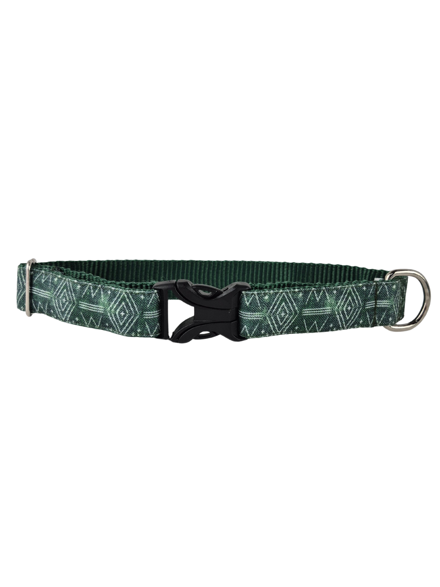 Rustic Green Geo Dog Collar