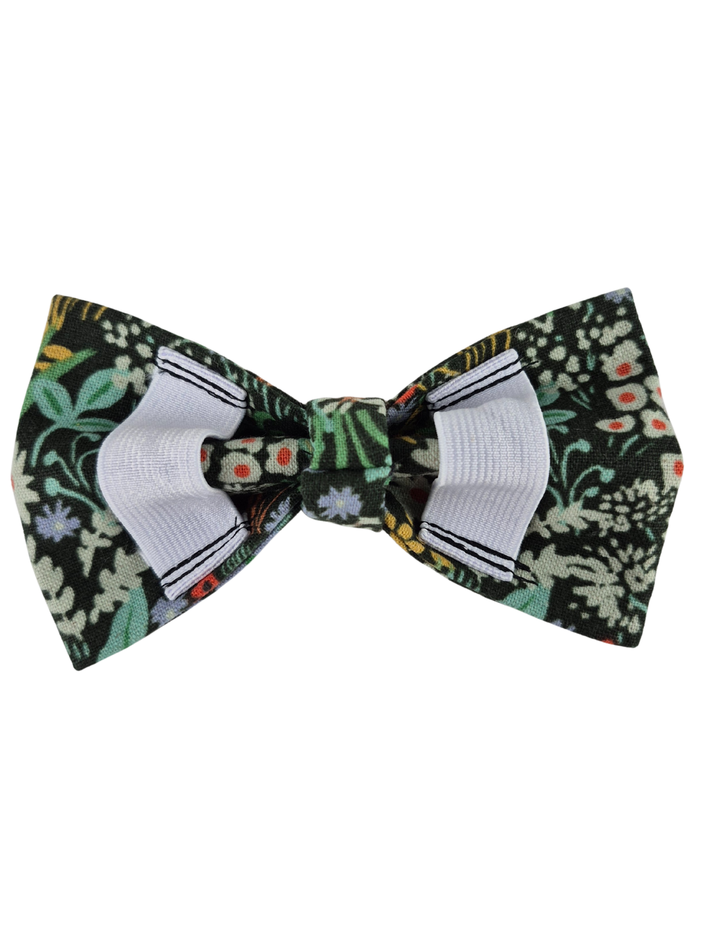 Rifle Paper Co. Dark Floral Over-the-collar Dog Bow