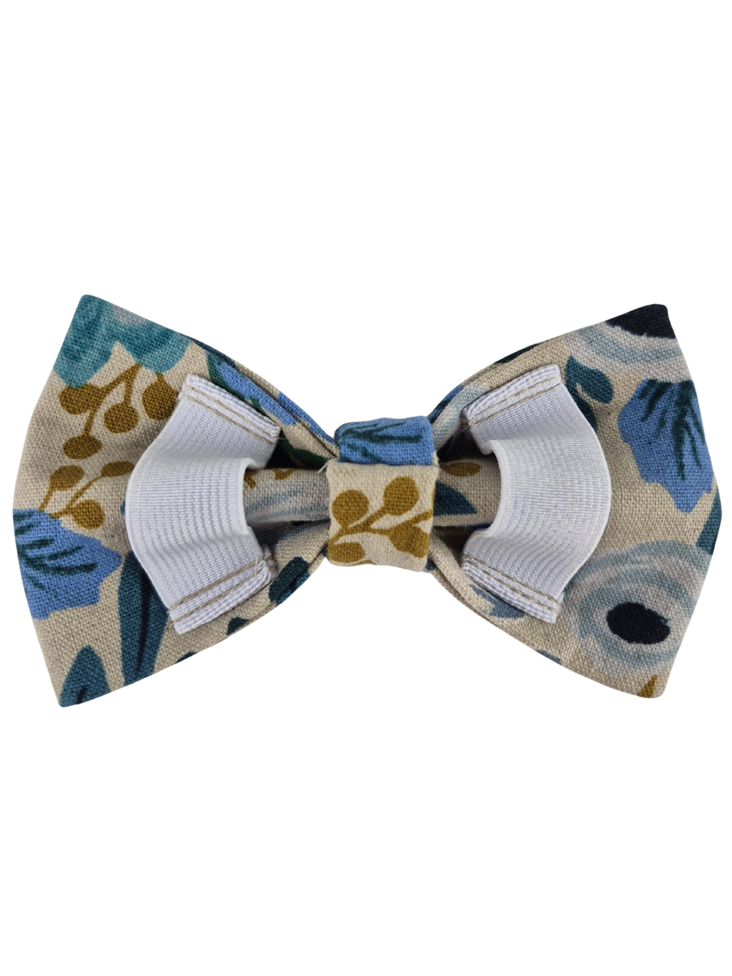 Rifle Paper Co. Blue Floral Over-the-collar Dog Bow