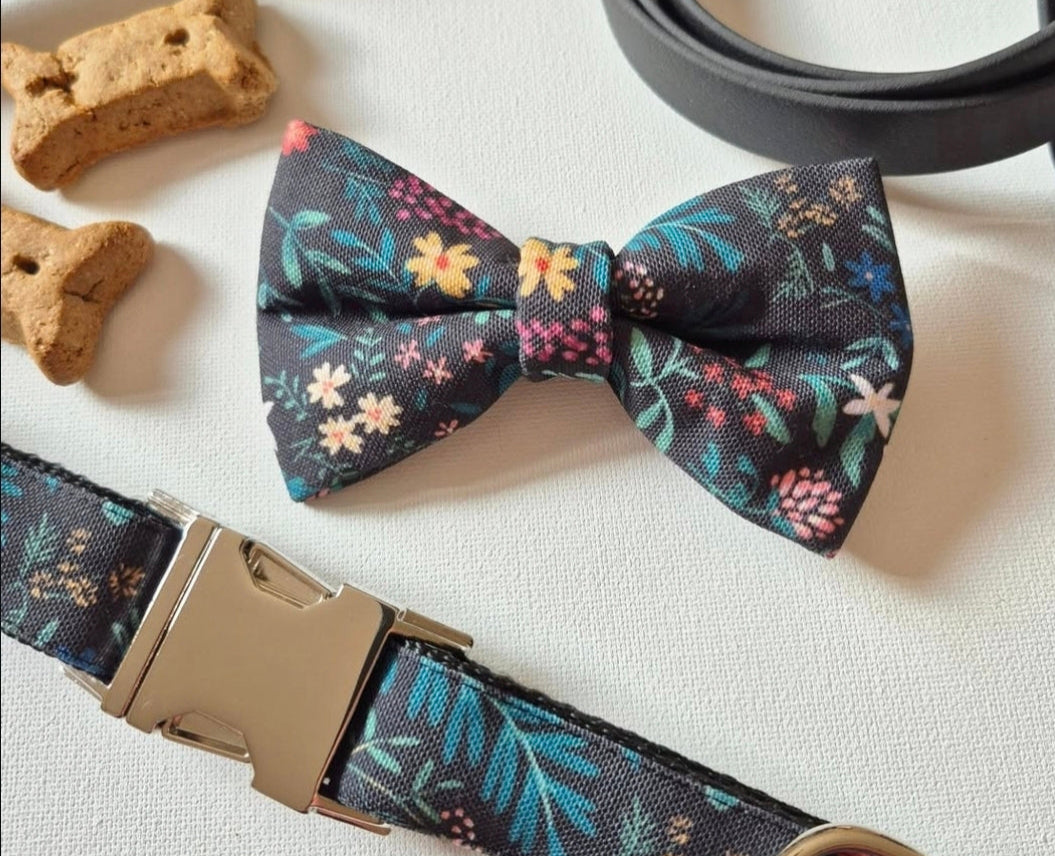 Midnight Garden Over-the-collar Bow