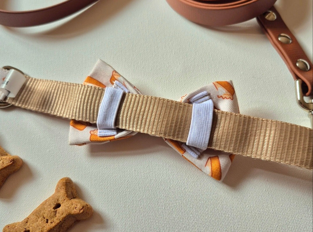 Pumpkin Pies Over-the-collar Bow