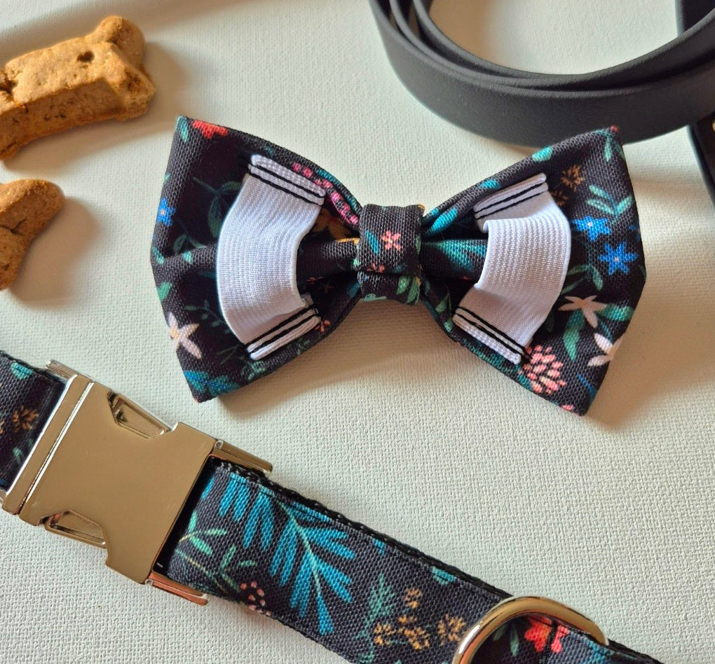 Midnight Garden Over-the-collar Bow