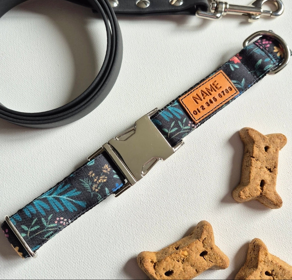 Midnight Garden Dog Collar