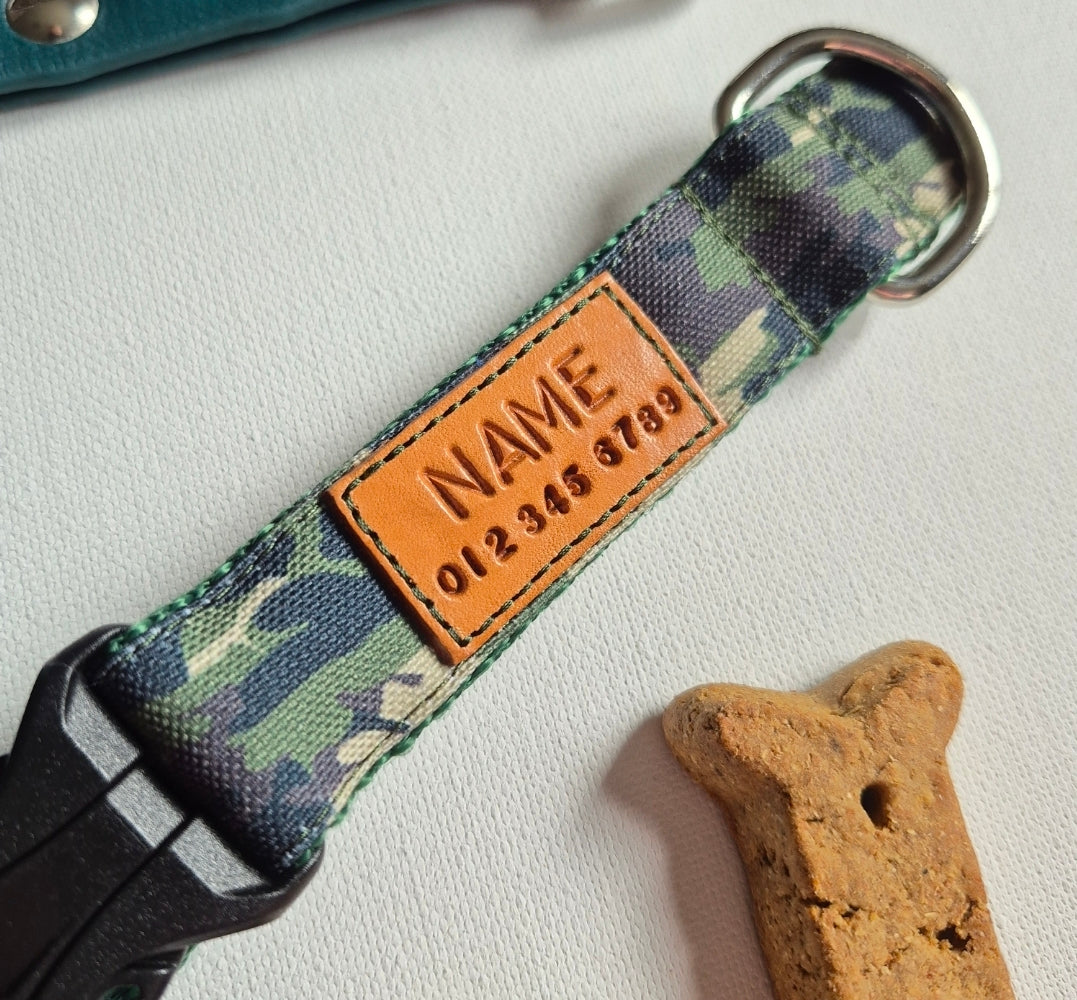 Green Camo Dog Collar