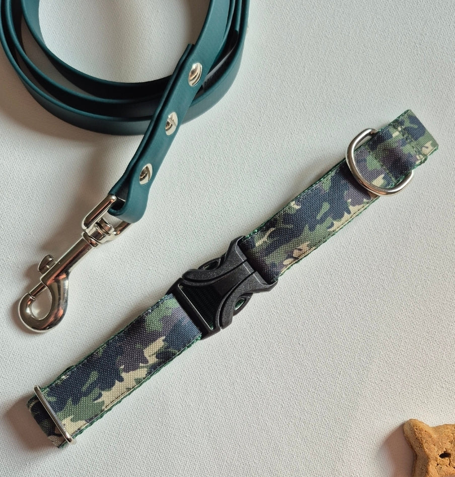Green Camo Dog Collar