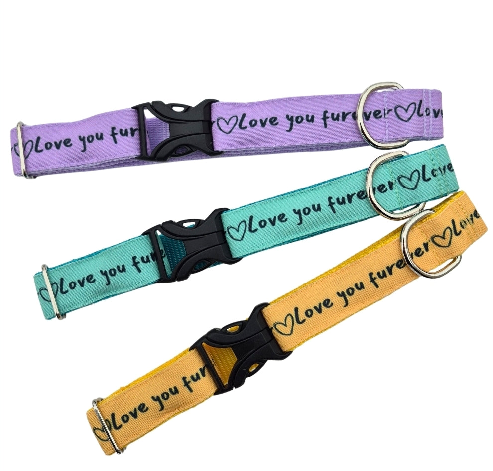 'Love You Furever' Dog Collar