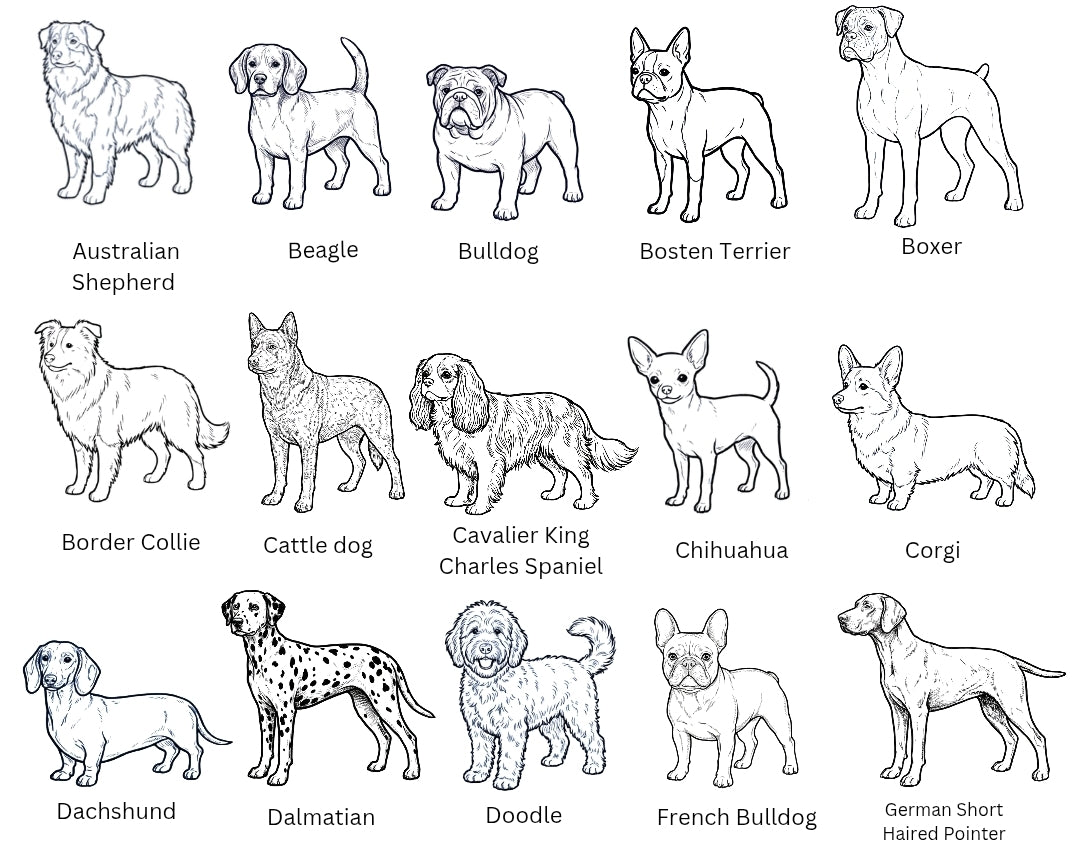 Dog Breed Graphic with 'Breed' Mom - Pre-order