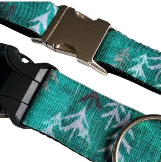Green Forest Dog Collar