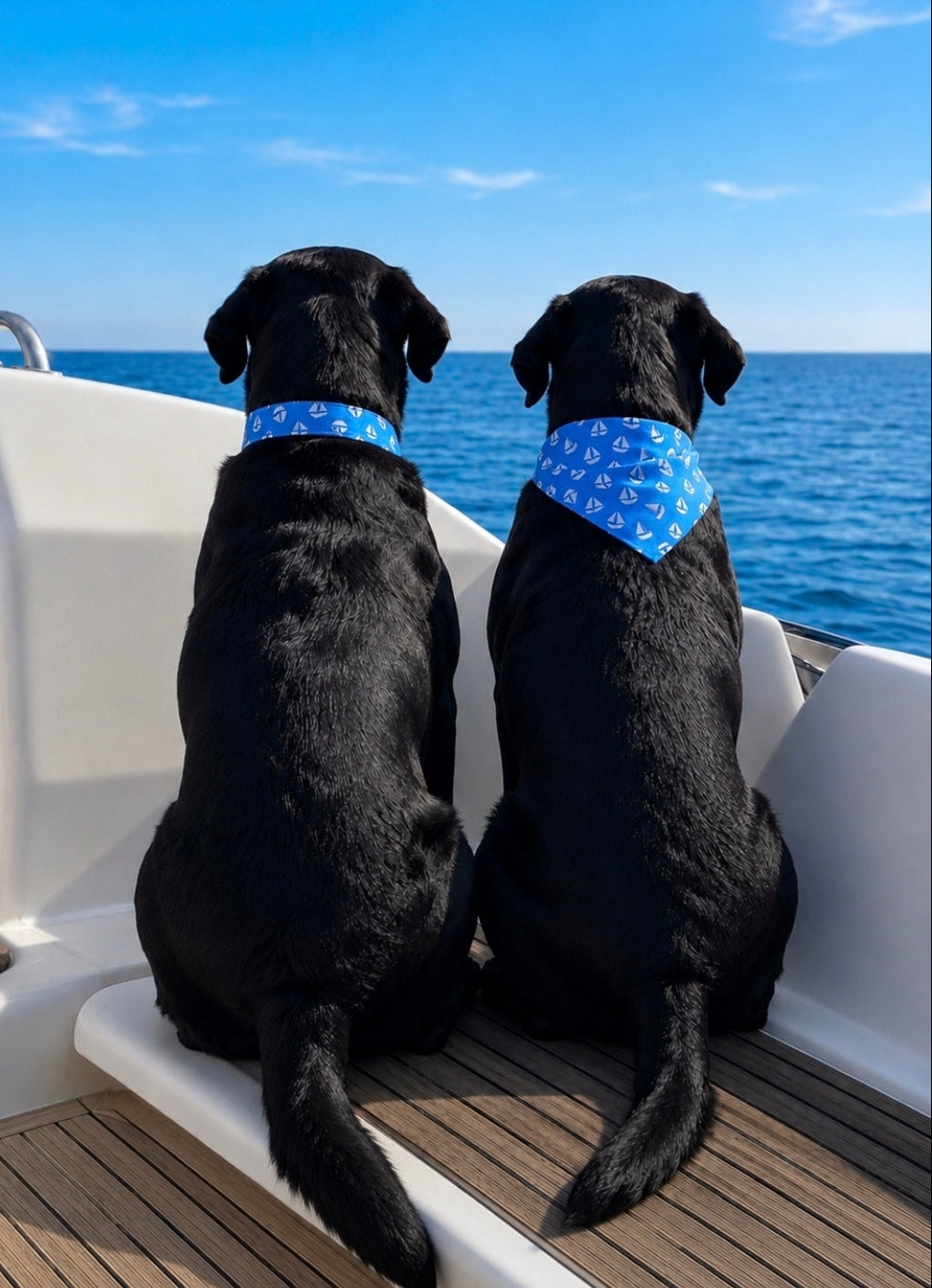 Sailboats Slip-On Bandana