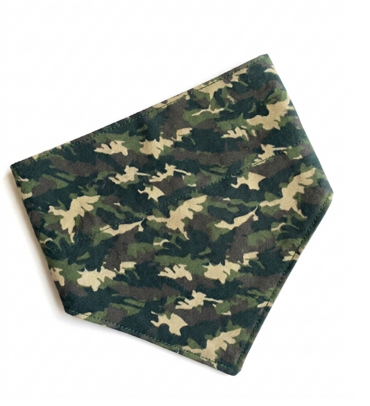 Green Camo Slip-On Bandana