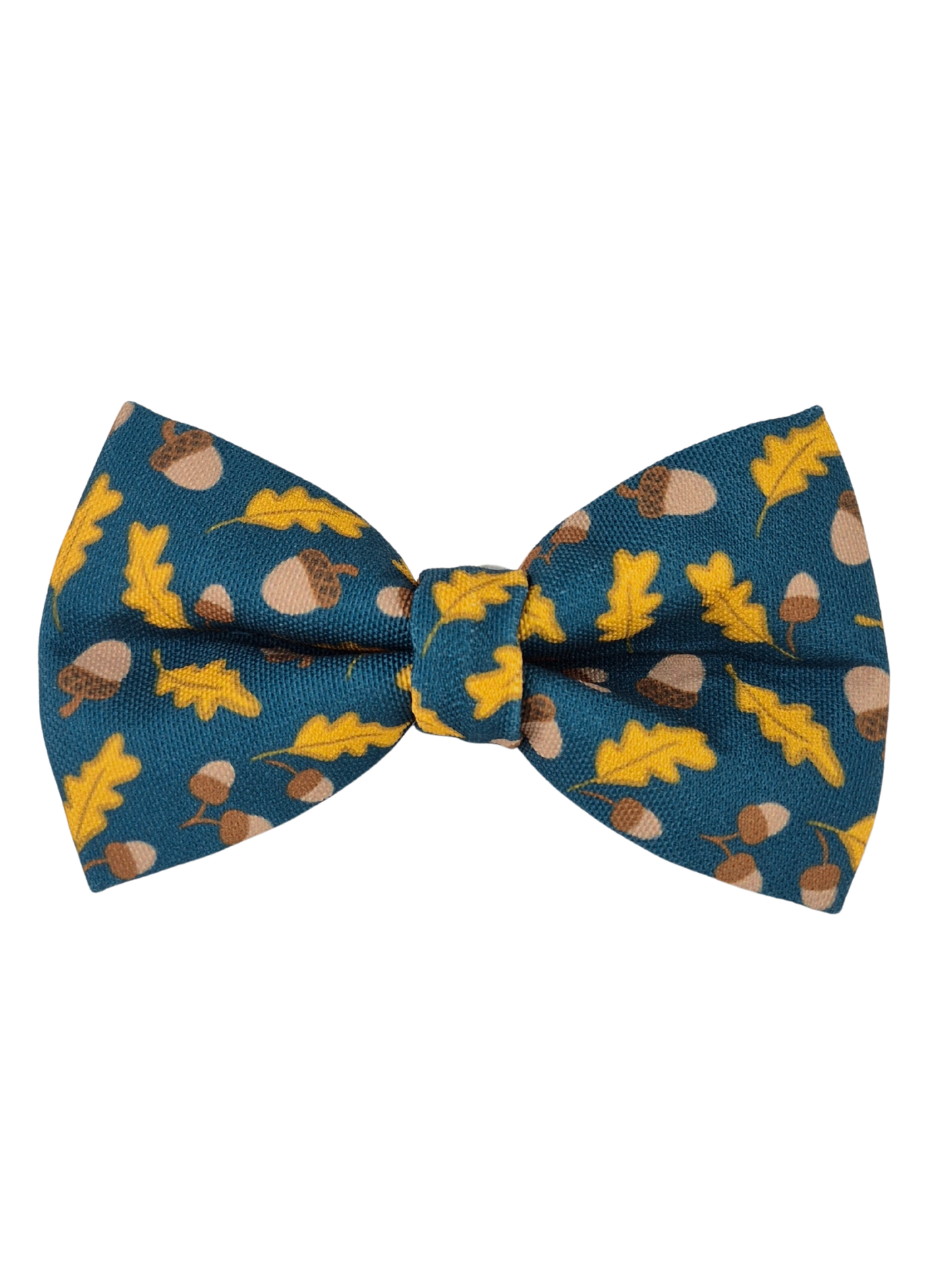 Golden Leaves & Acorns Over-the-collar Bow