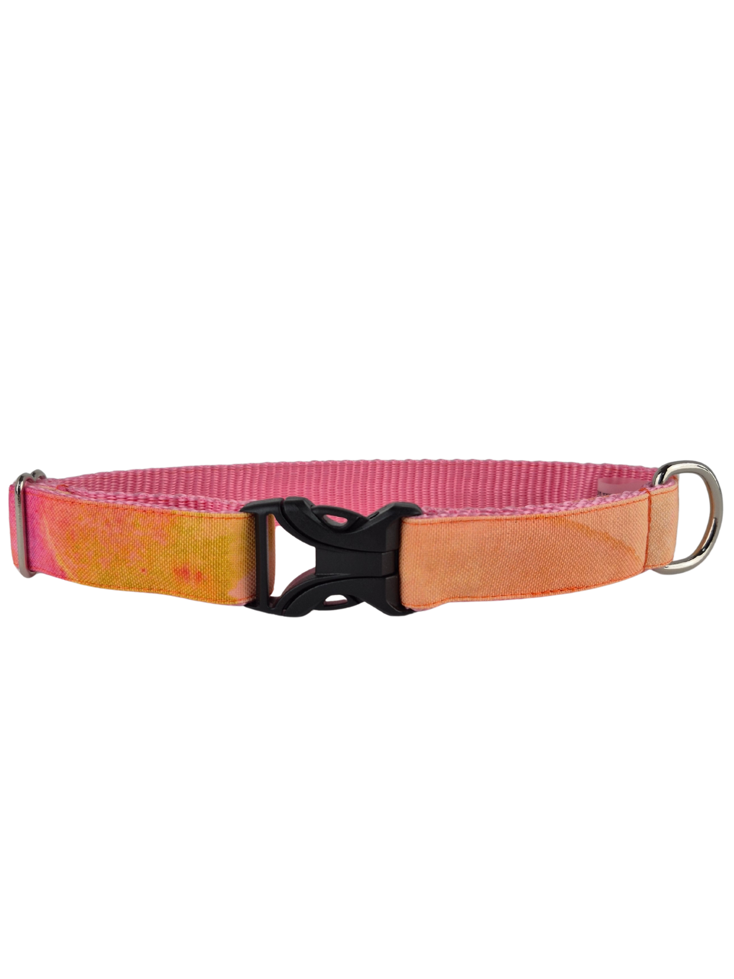 Orange Watercolor Dog Collar