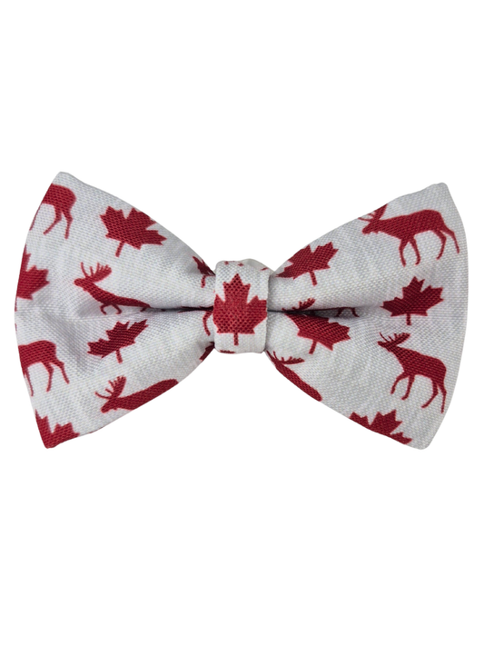 Maples Leaves & Moose Over-the-collar Bow