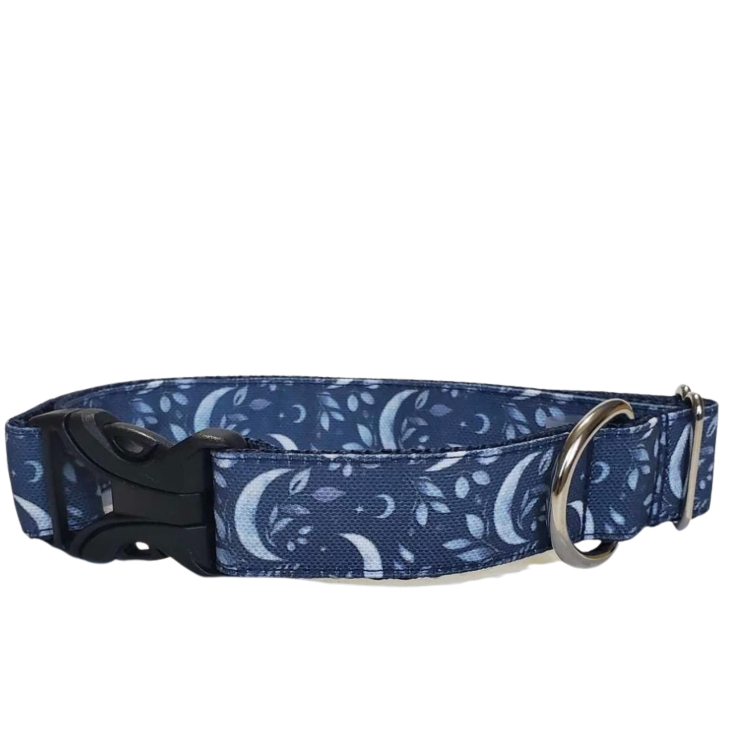 Navy Moons Dog Collar