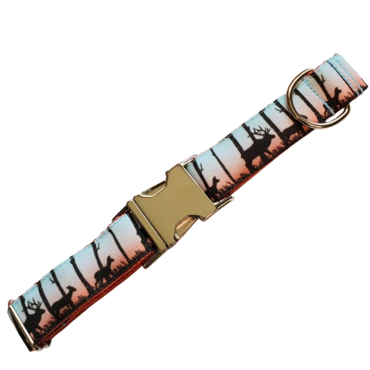 Deer at Dusk Dog Collar