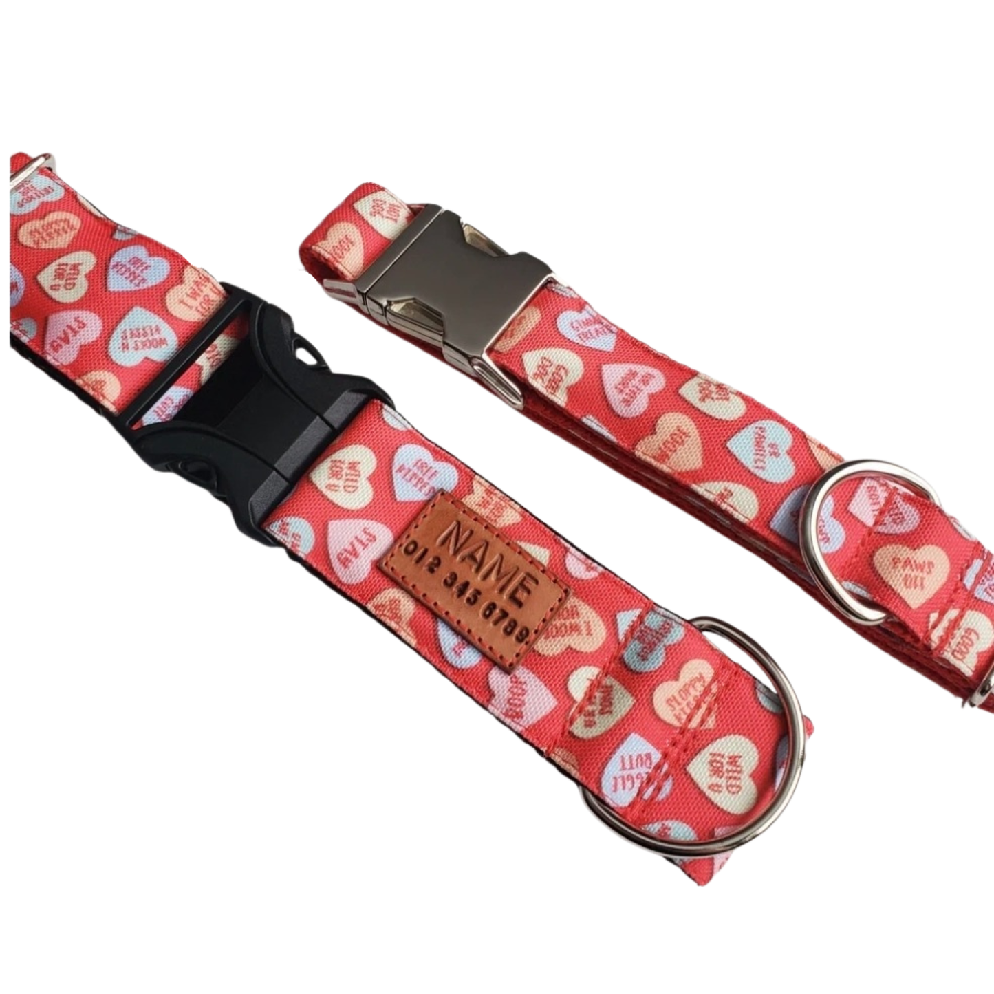 Candy Hearts Dog Collar