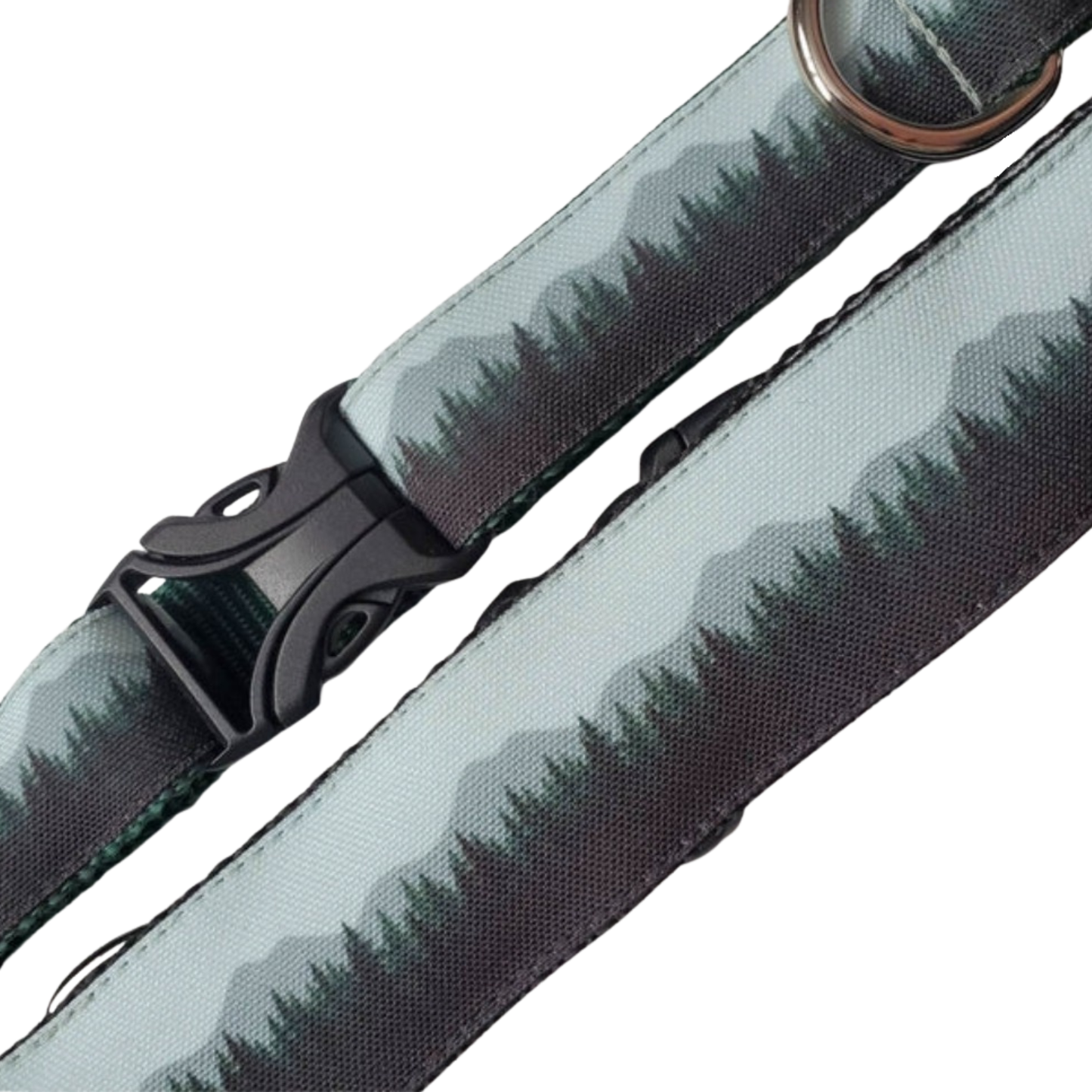 Sage Forest Mountainscape Dog Collar