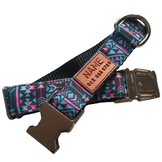 Dark Aztec Dog Collar
