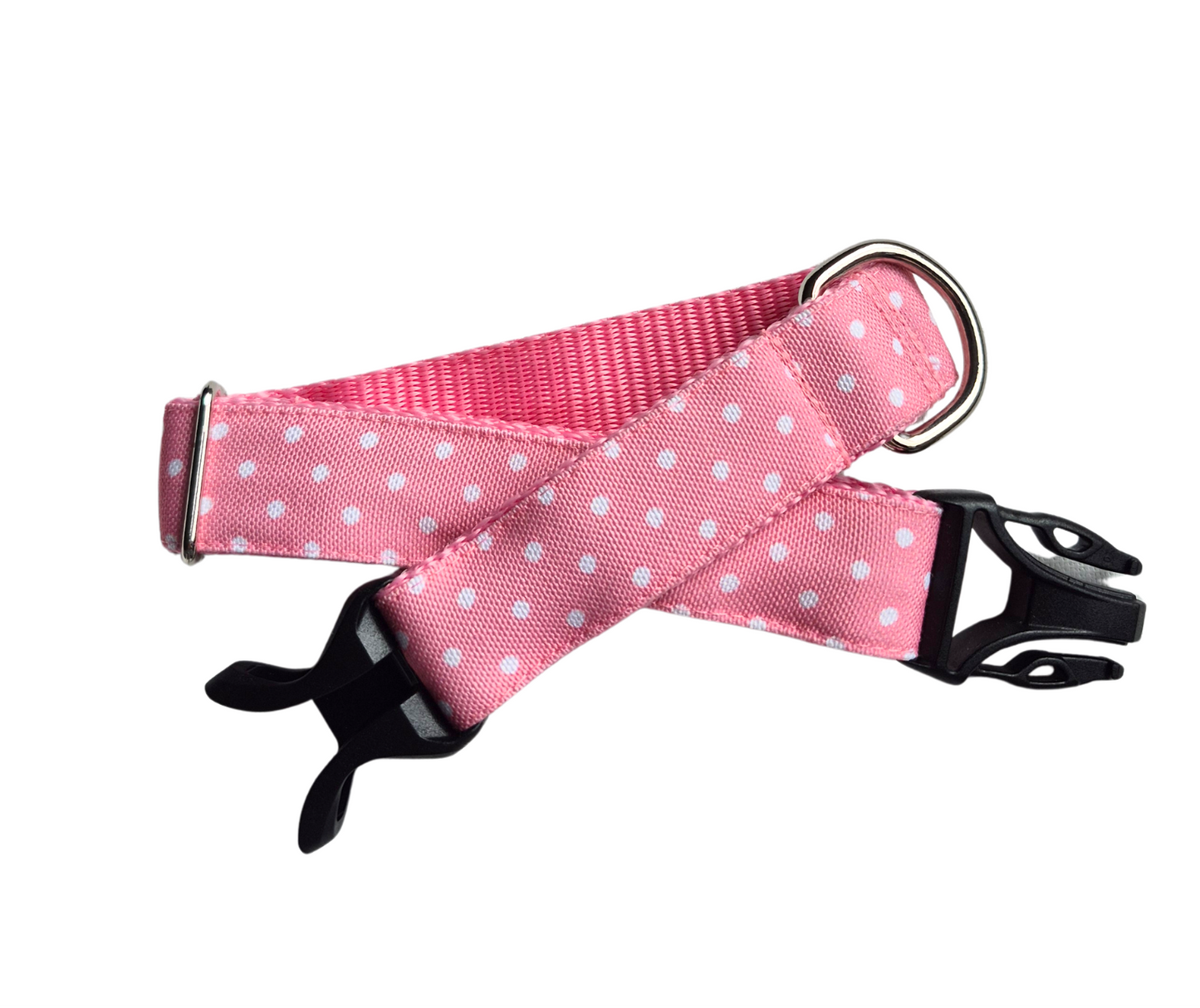 Pink Polka Dot Dog Collar