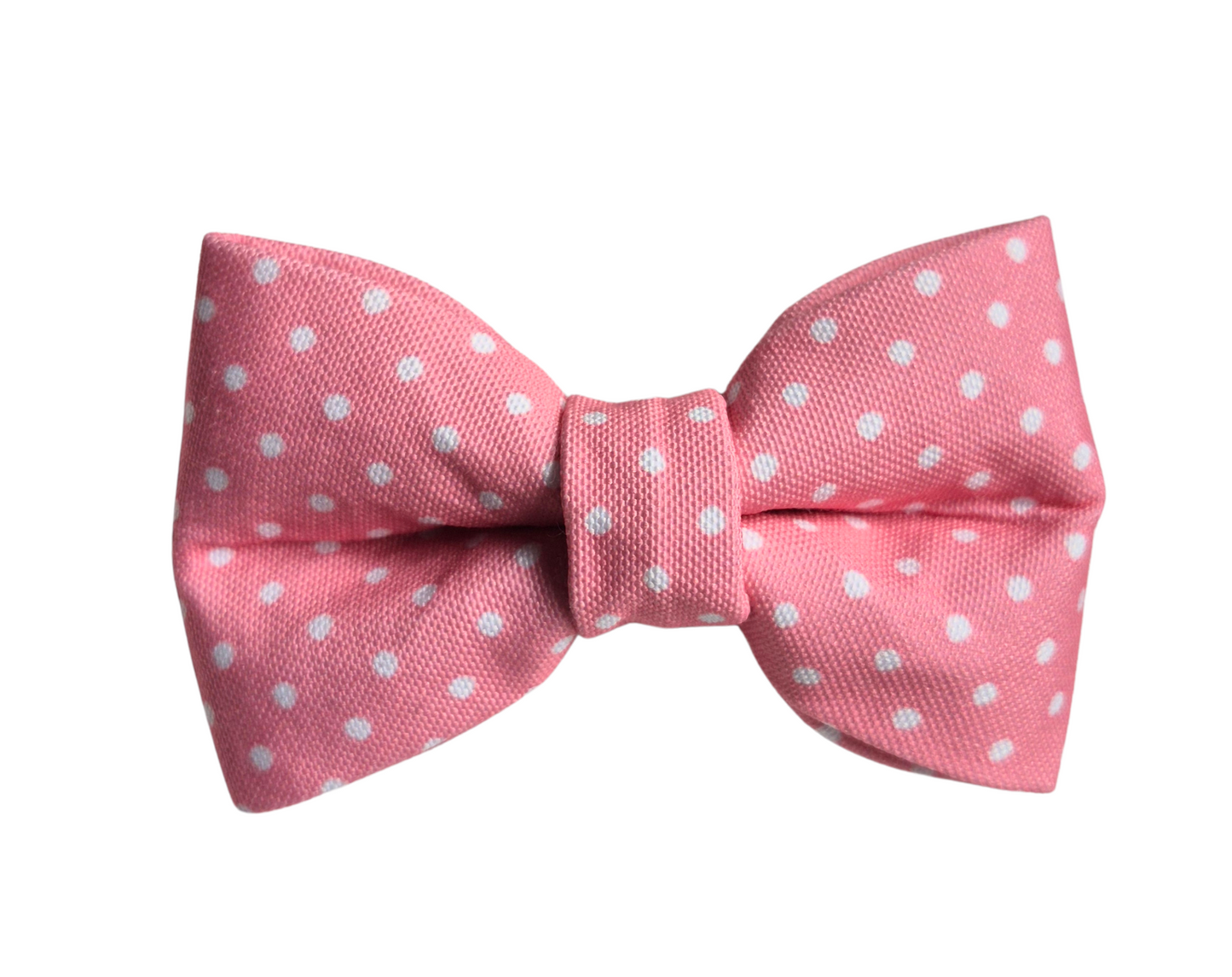 Pink Polka Dot Over-the-collar Bow