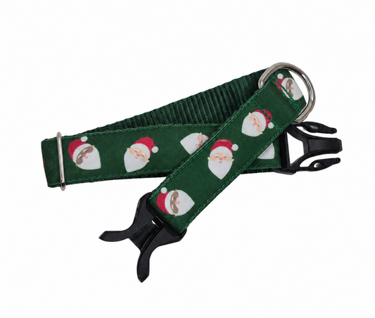 Tossed Santa's Dog Collar